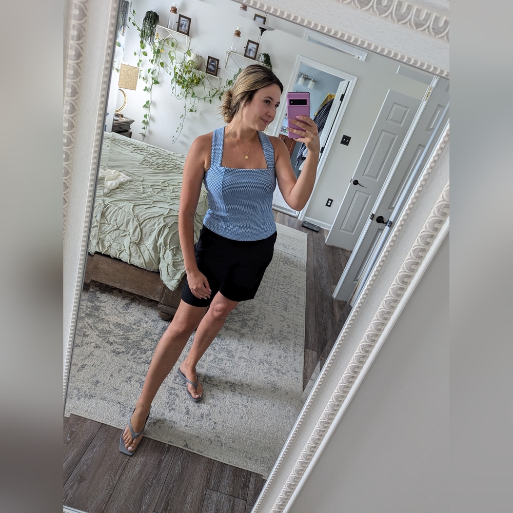 Anthropologie Maeve blue top